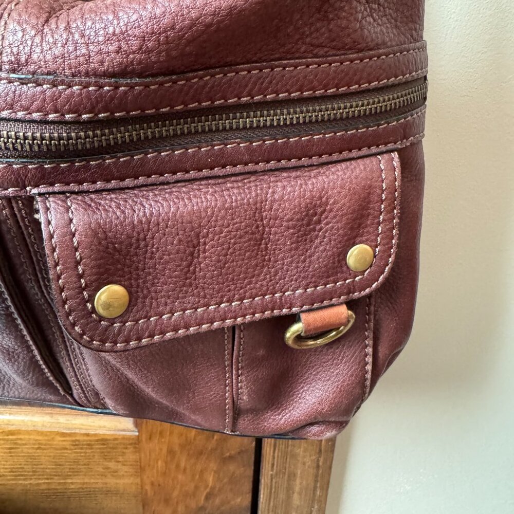 Fossil Brown Pebbled Leather Morgan Traveler Shoulder/Crossbody Bag - Picture 5 of 16
